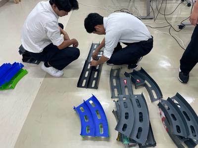 高大連携授業（物理応用）7回目　コース作成と試走1